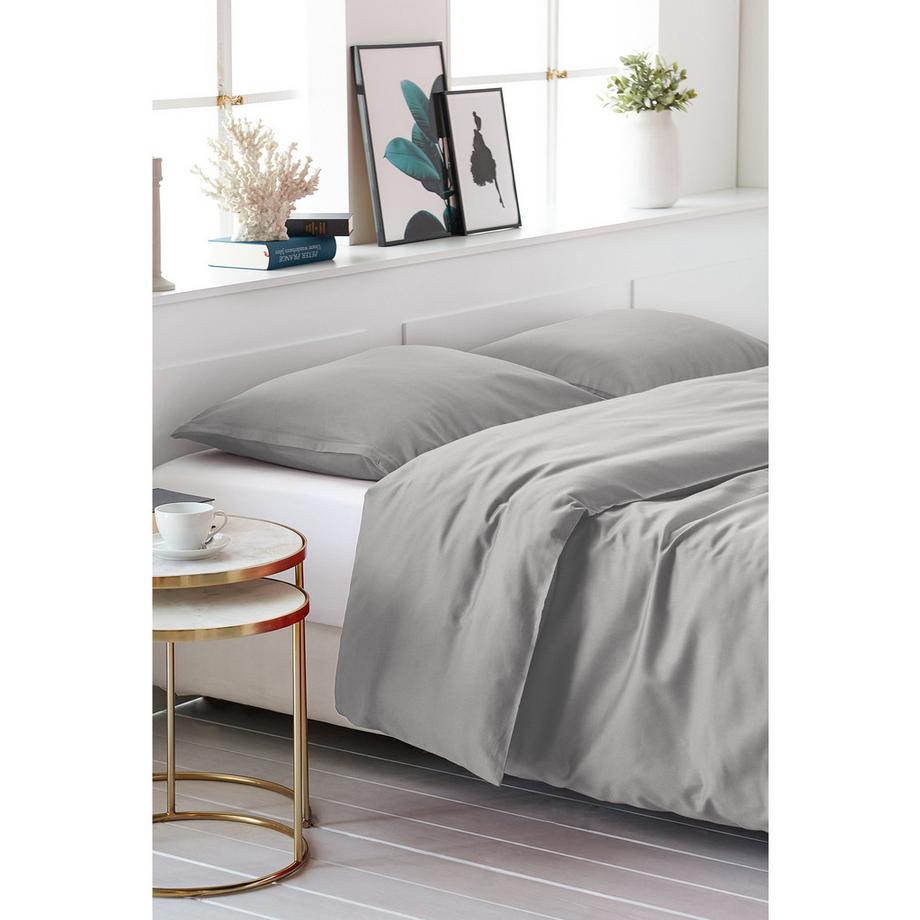 Living Home Uni Satin Duvetbezug  