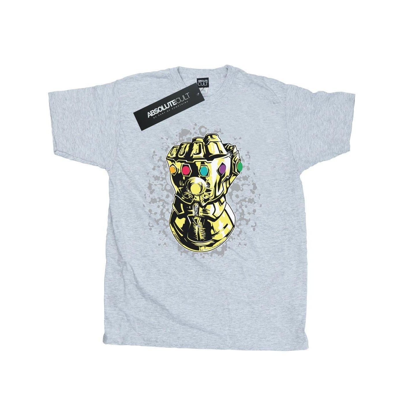 Image of Avengers Infinity War Thanos Fist Tshirt Herren Grau L
