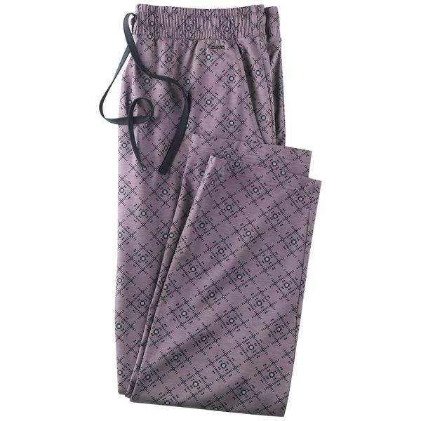 Image of Hose Lang Mit Eingriffstaschen Und Kordel Unisex Braun Bedruckt L