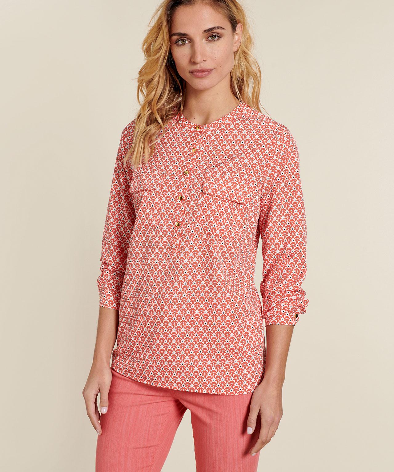 Image of Tunika Mit Seidigem Griff Unisex Rot 37