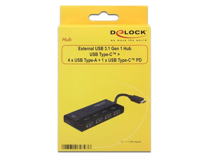 DeLock  62793 hub & concentrateur USB 3.2 Gen 1 (3.1 Gen 1) Type-C 5000 Mbit/s 