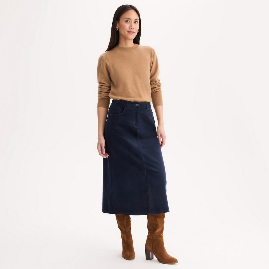 La Redoute Collections Gonna Svasata in Velluto  