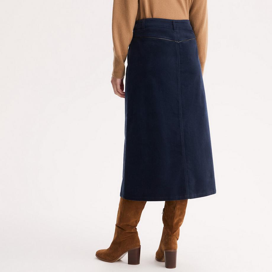 La Redoute Collections Gonna Svasata in Velluto  