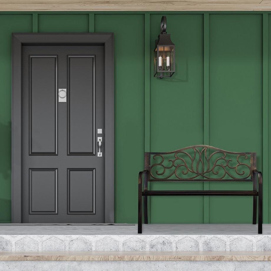 Northio Banc de jardin de style antique  