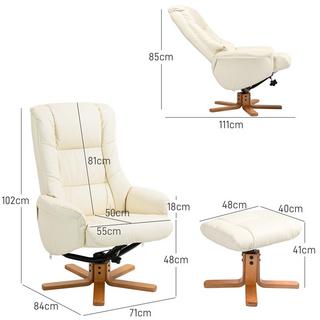 HOMCOM Fauteuil de relaxation  