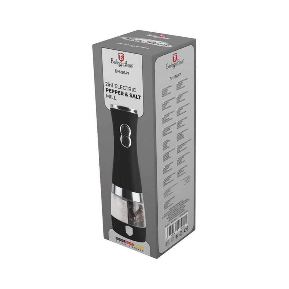 Berlinger  Set salière et poivrière Matte Black Collection 