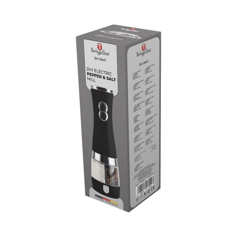 Berlinger  Set salière et poivrière Matte Black Collection 