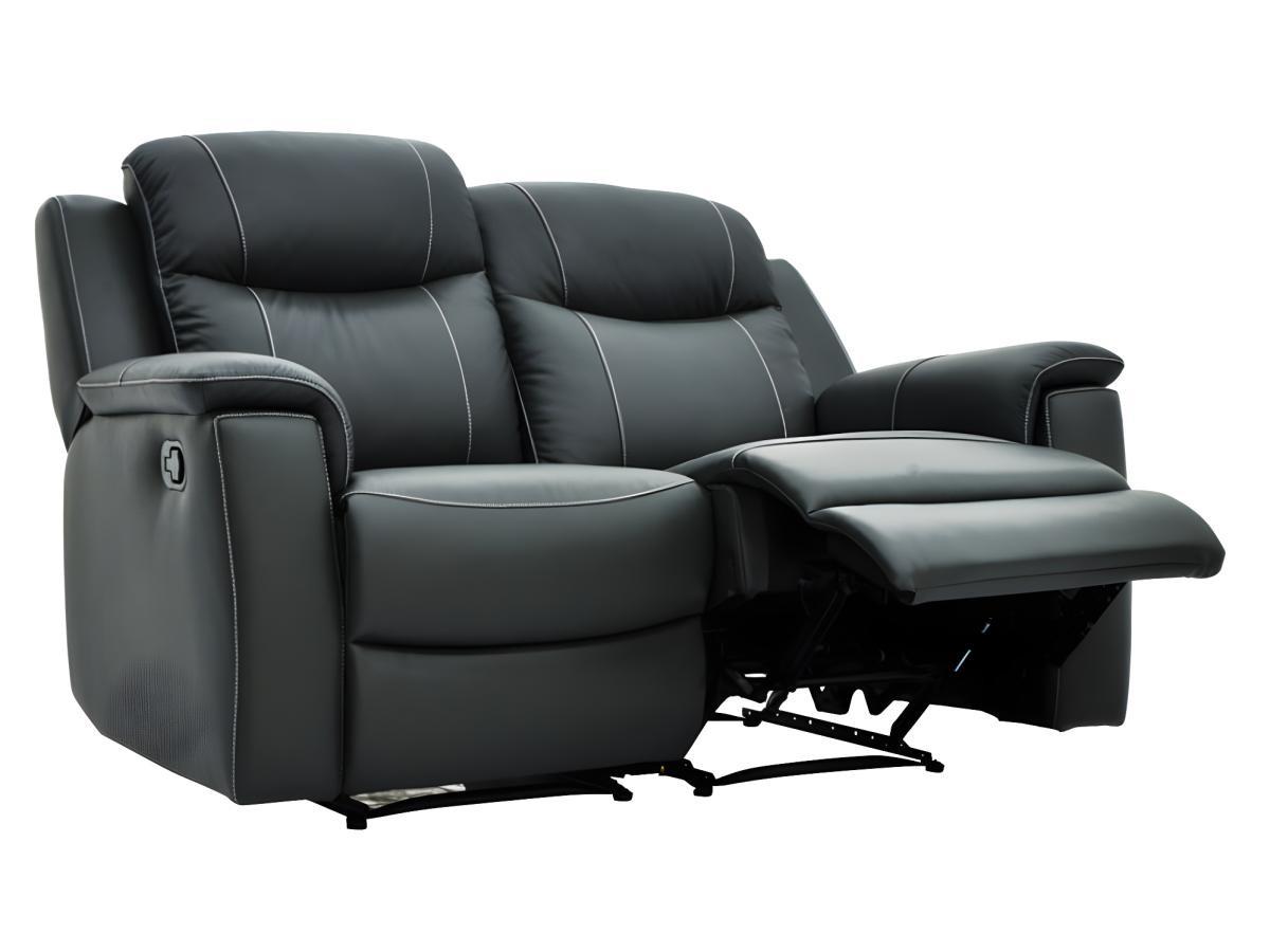 Vente-unique Relaxsofa Leder 2Sitzer EVASION  