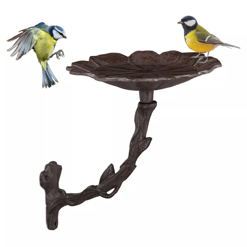 Northix - Vogelbad aus Gusseisen, One Size