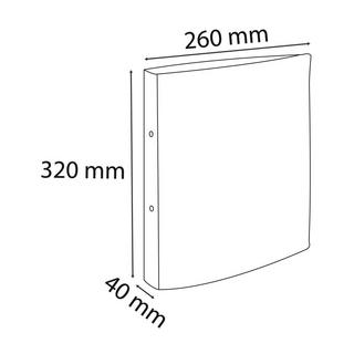 Exacompta Raccoglitore 2 anelli 30mm cartoncino foderato Teksto - A4 - x 10  