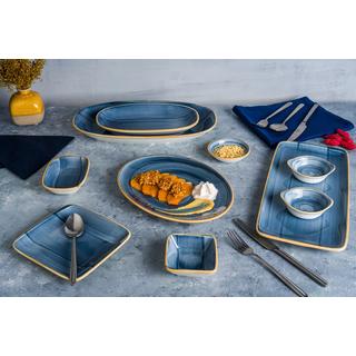 Bonna Assiette à dîner - Aura Dusk -  Porcelaine - lot de 6  