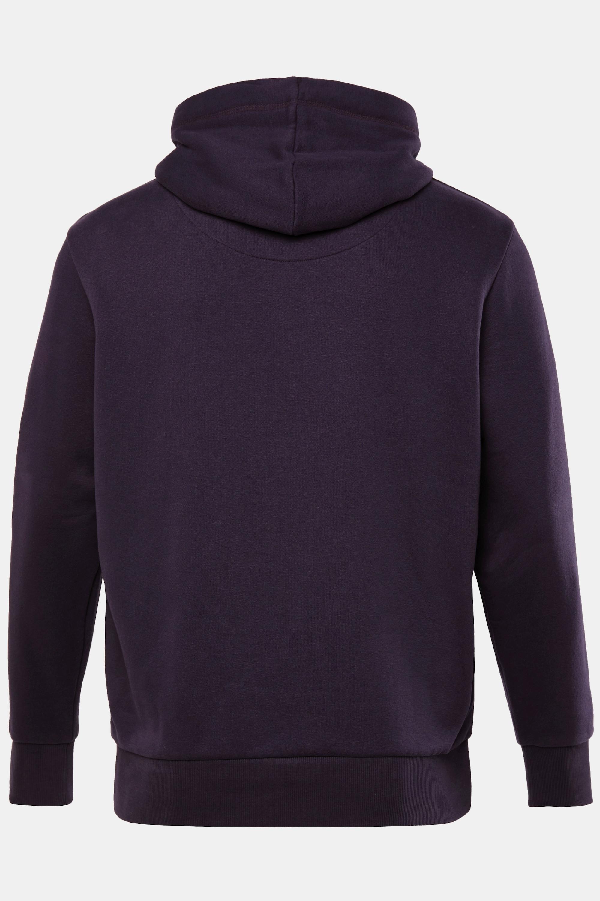 JP1880  Sweat-shirt à capuche JAY-PI, collection Homewear, poche kangourou aubergine foncé 