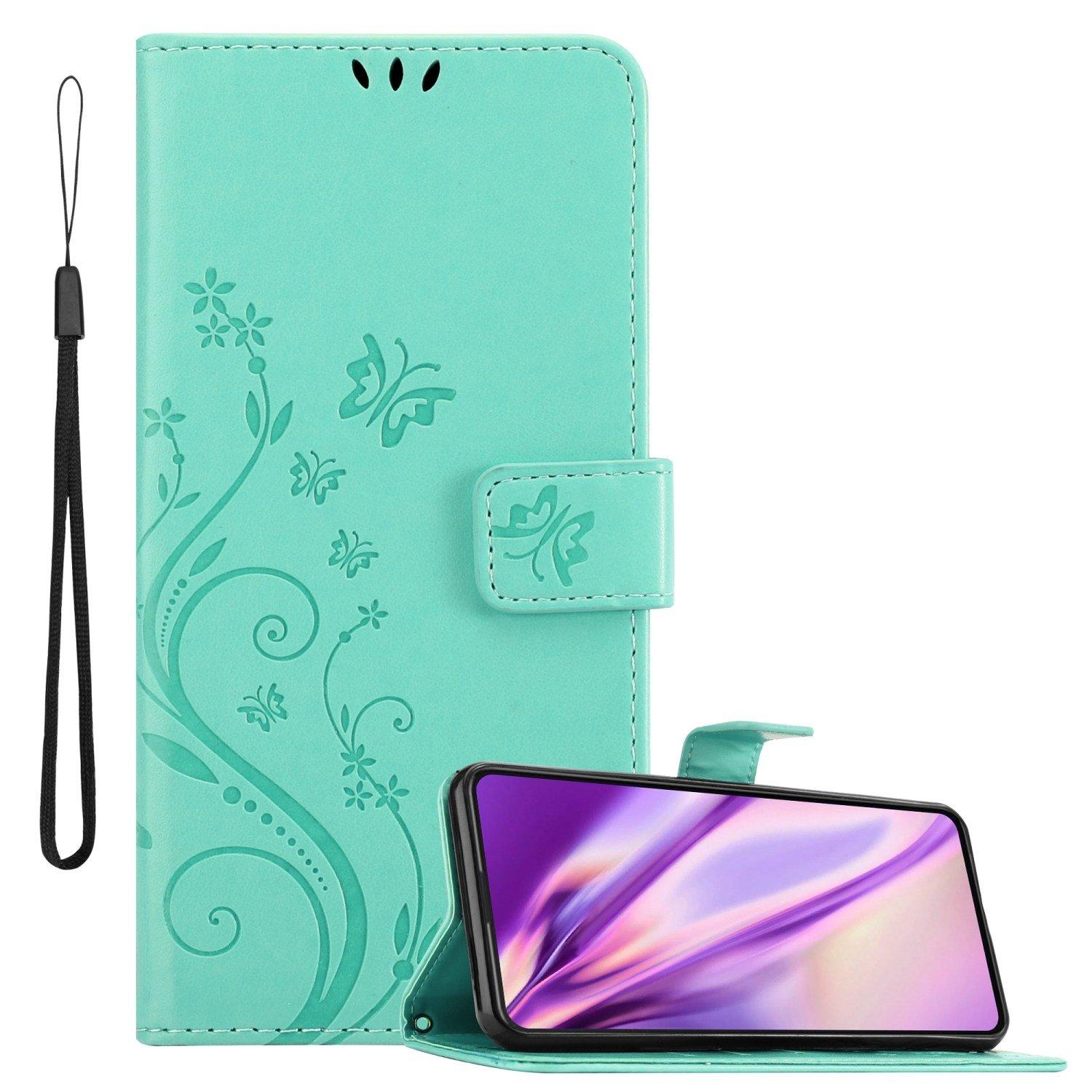 Cadorabo  Housse compatible avec Asus ZenFone 8 FLIP - Coque de protection au design floral avec fermeture magnétique, fonction de support et emplacements pour cartes 