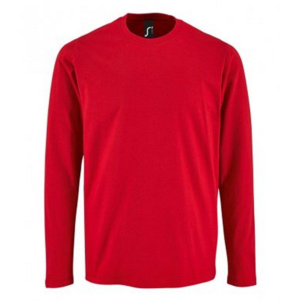 Image of Tshirt Imperial, Langärmlig Herren Rot Bunt XXL