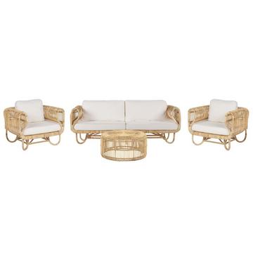 Lounge Set mit Tisch aus Rattan Retro DOLCEDO/LIMNI