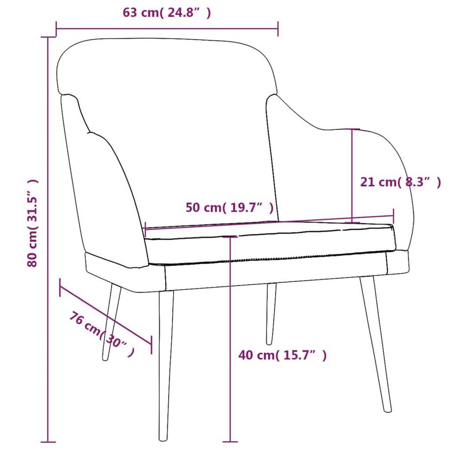 VidaXL Sessel samt  