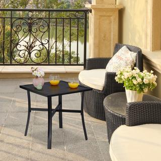 Northix Table de jardin noire  