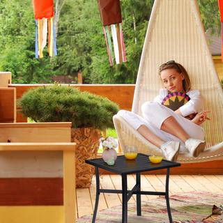 Northix Table de jardin noire  