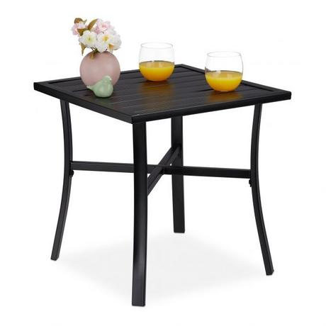 Northix Table de jardin noire  