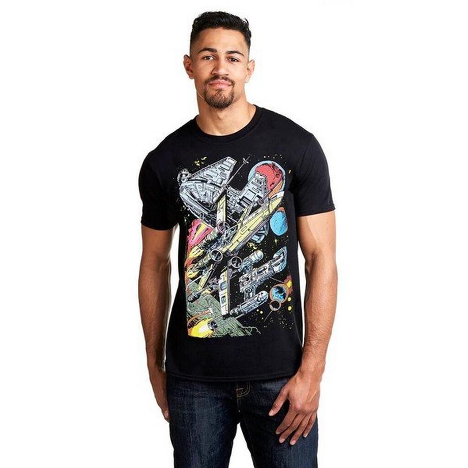 STAR WARS T-Shirt Falcon Battle  