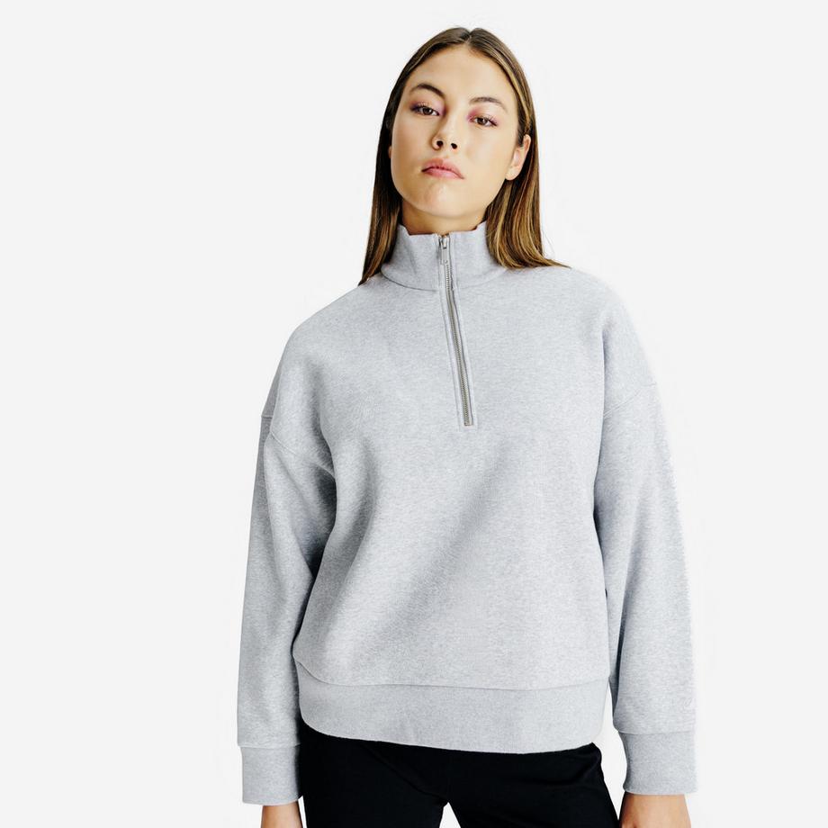 Sweatshirt  mit Reissverschlusskragen Baumwolle
