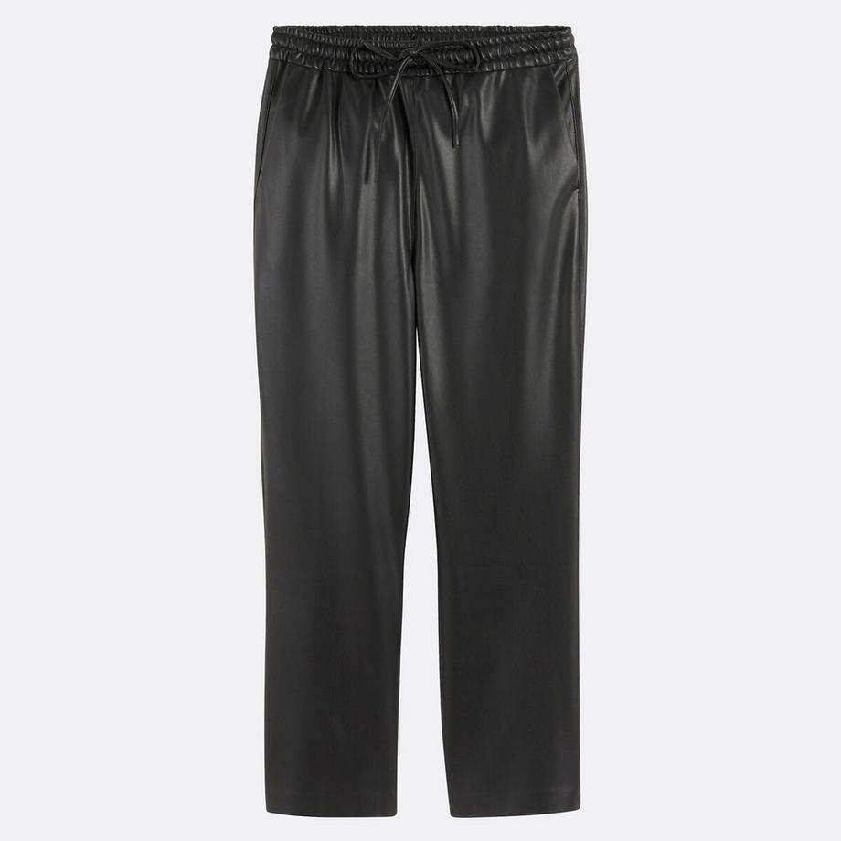 La Redoute Collections Gerade geschnittene 7/8 Kunstlederhose Elastischer Bund  