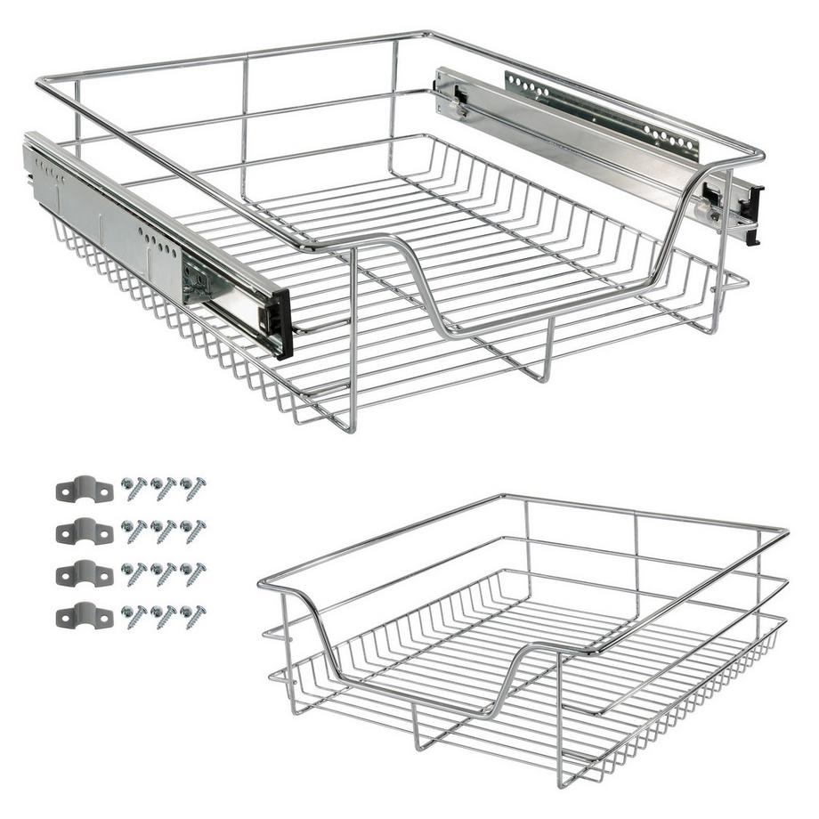Arebos  Teleskop Schublade Küchenschublade Korbauszug Schrankauszug Küchenschrank 