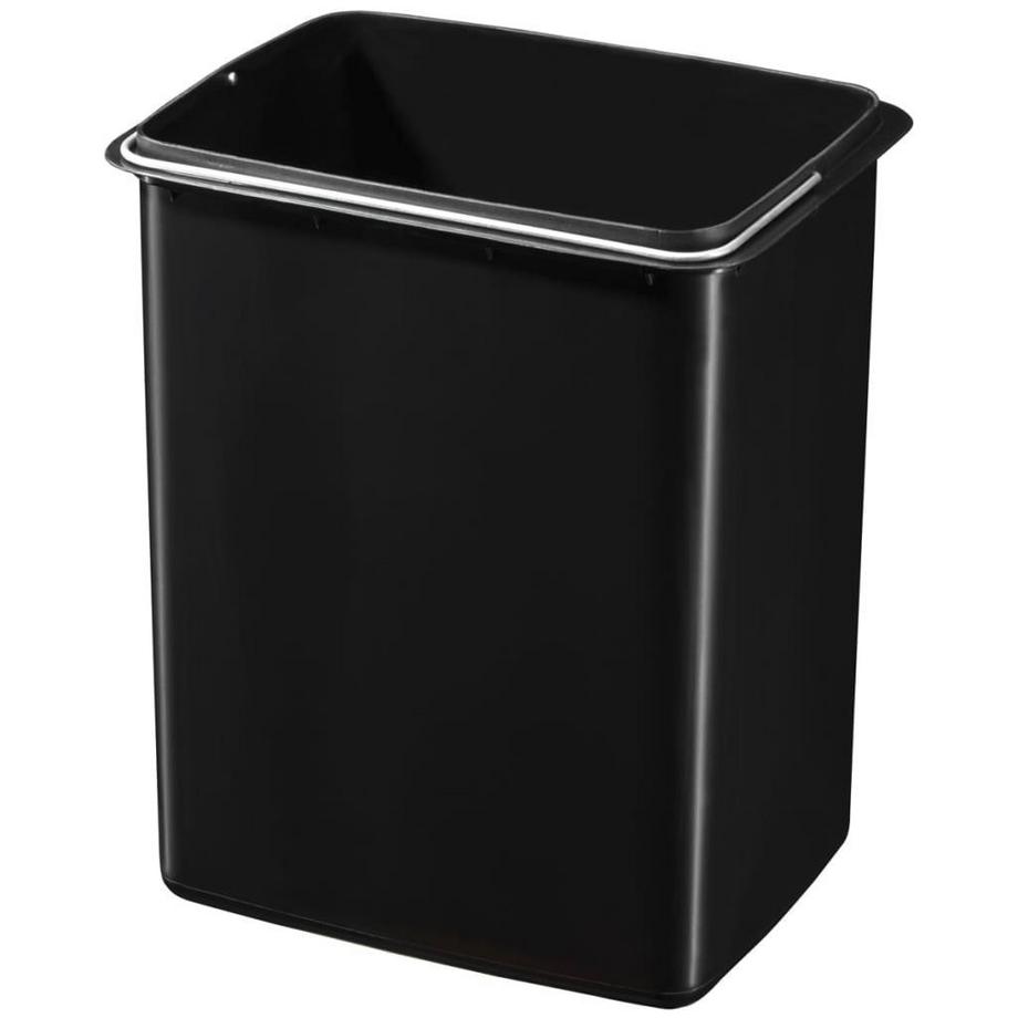 Hailo Collecteur de déchets à pédale Öko, duo Plus L, capacité 9 + 17 l, noir.  