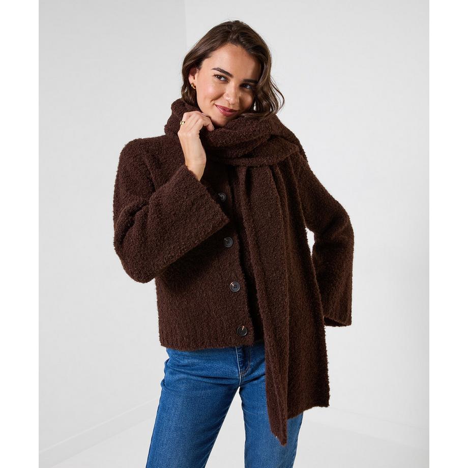 Joe Browns Winter Walks kuschelige Strickjacke mit Schal  