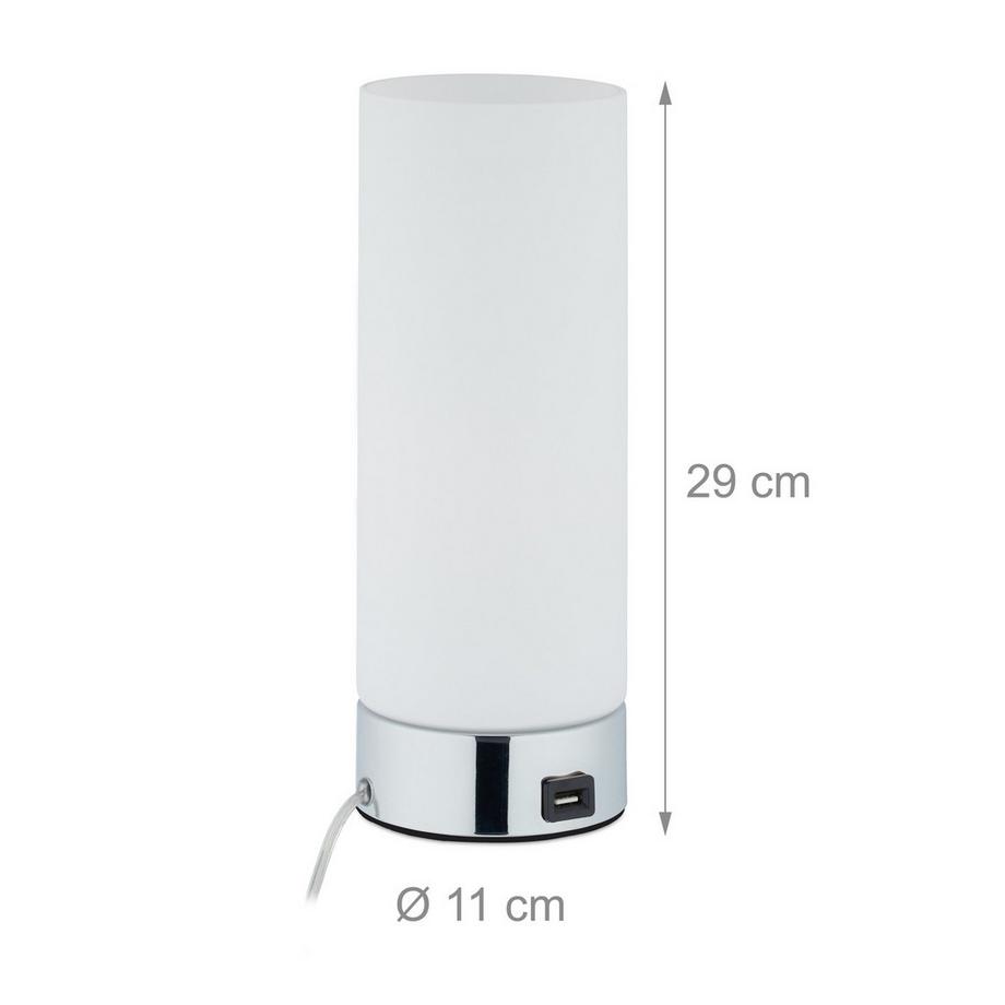 B2X Lampada da tavolo dimmerabile con USB  