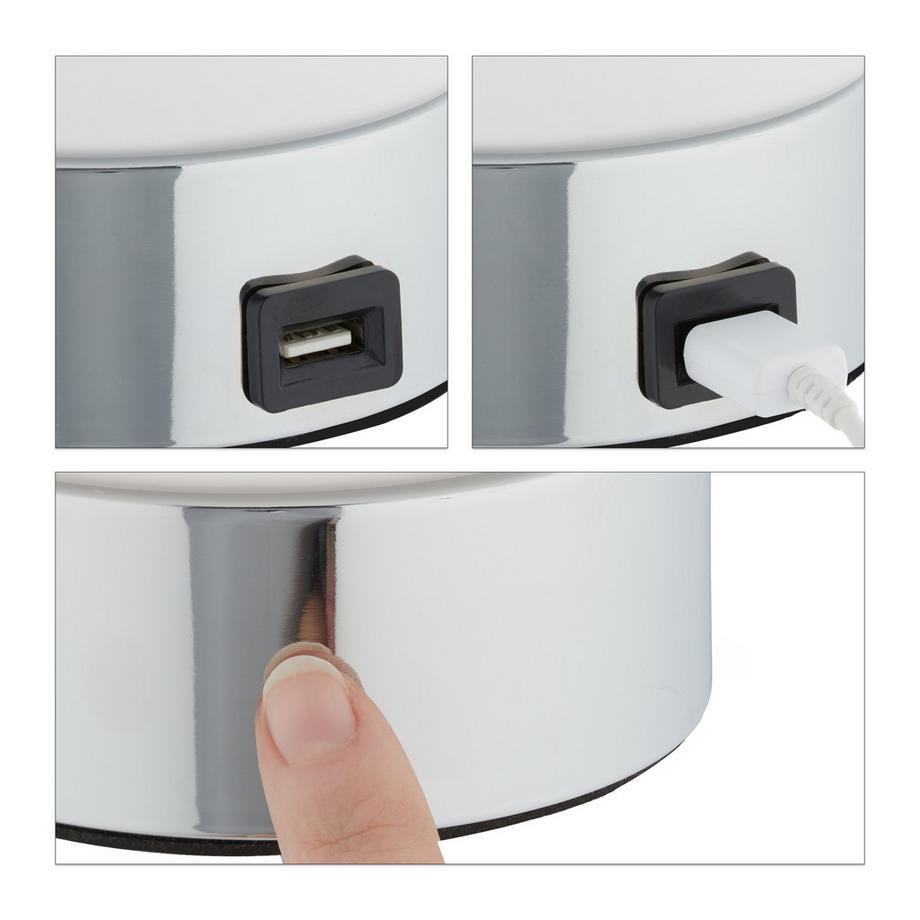 B2X Lampada da tavolo dimmerabile con USB  