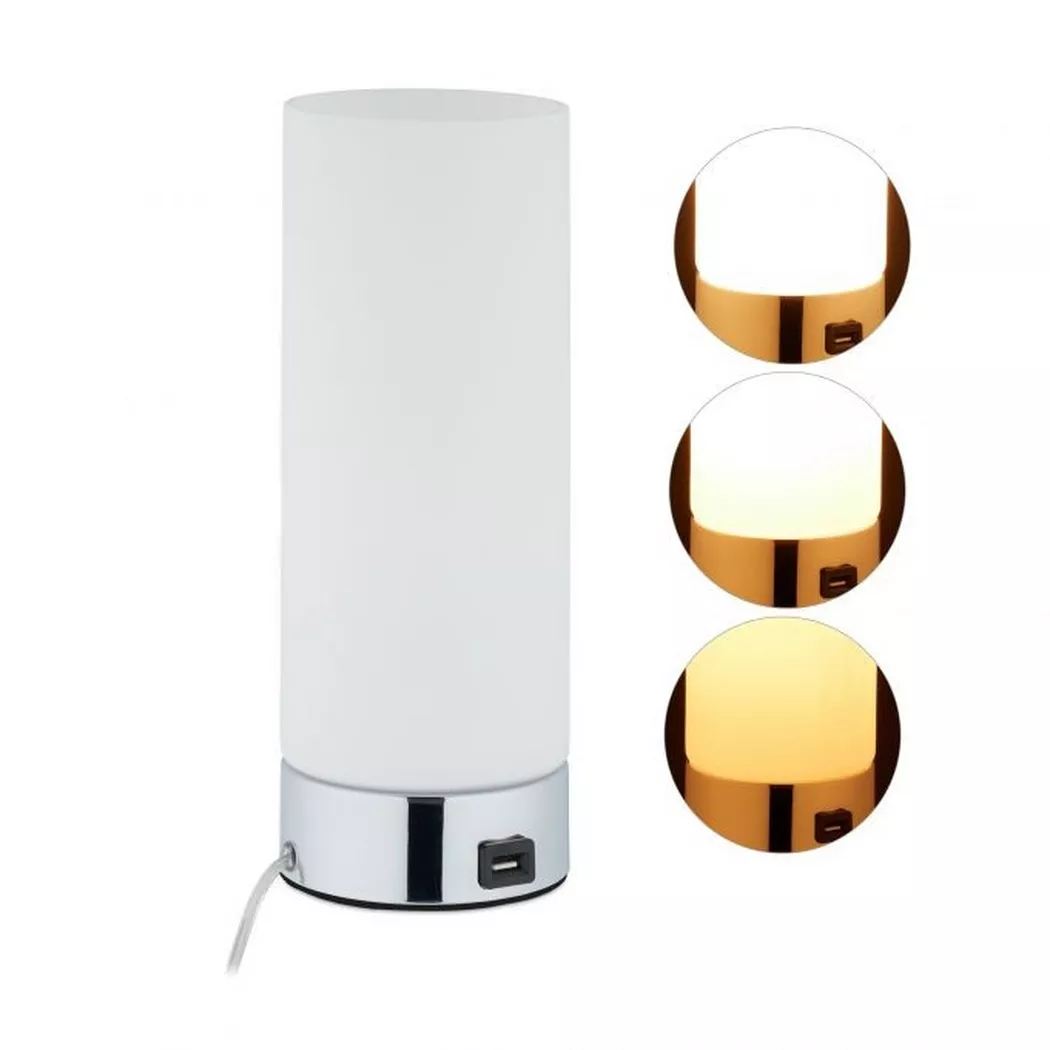 B2X – Dimmbare Tischleuchte mit USB, 36cm