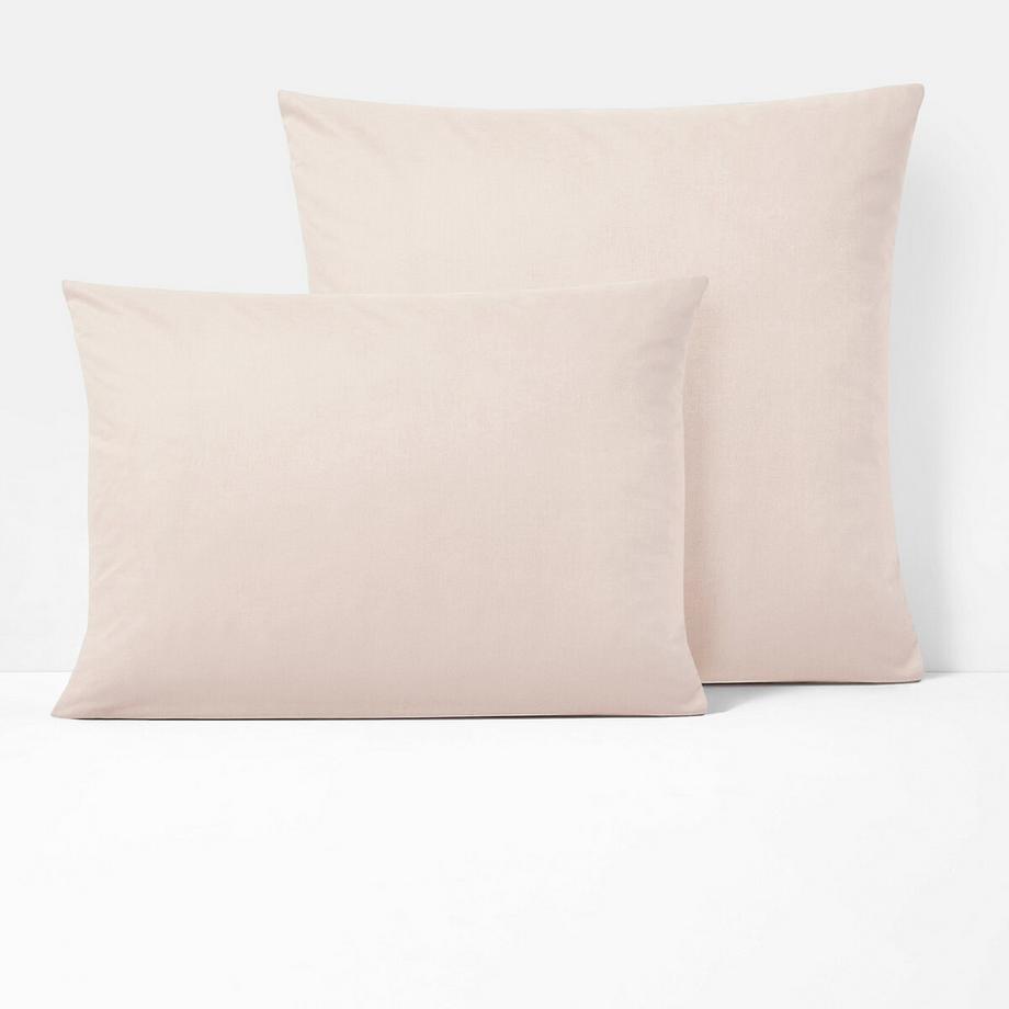 Taie d'oreiller enfant unie coton