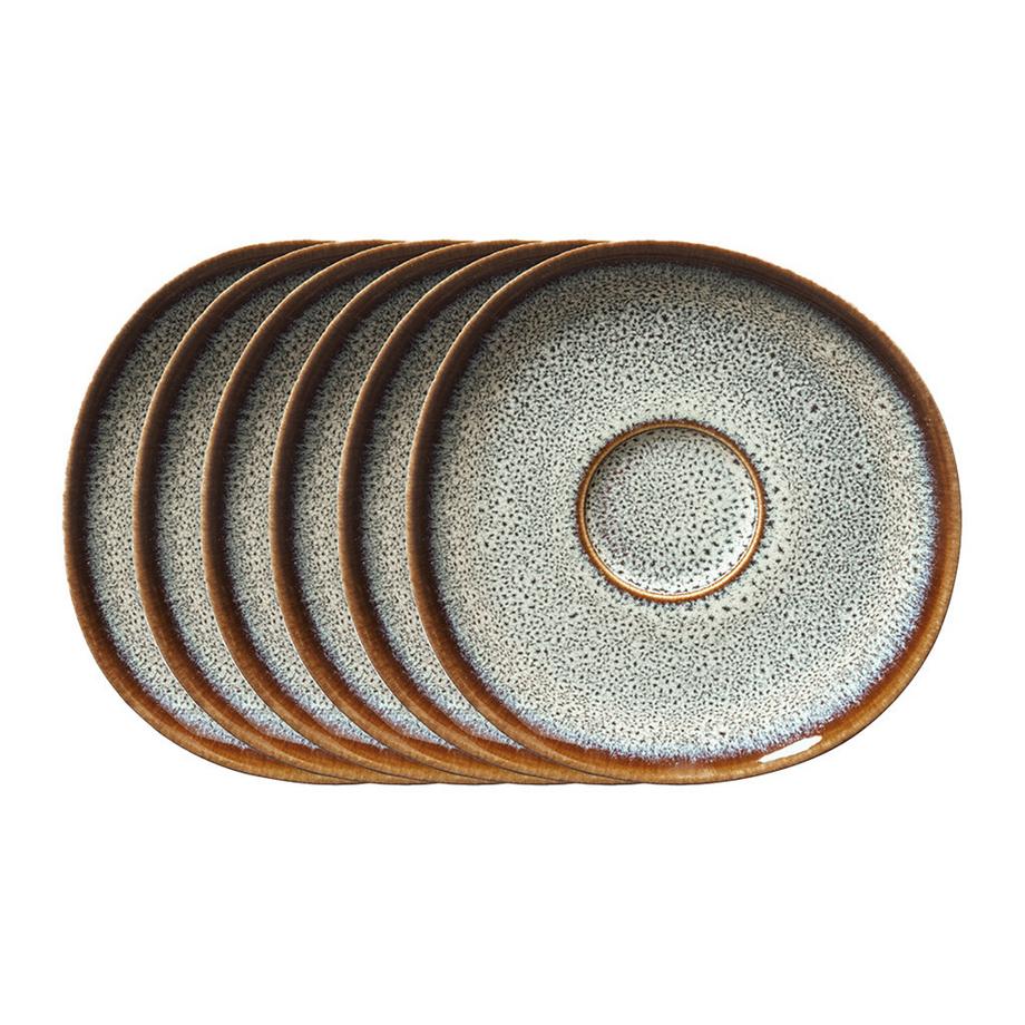 Sous-tasse à café 6 pièces Lave beige