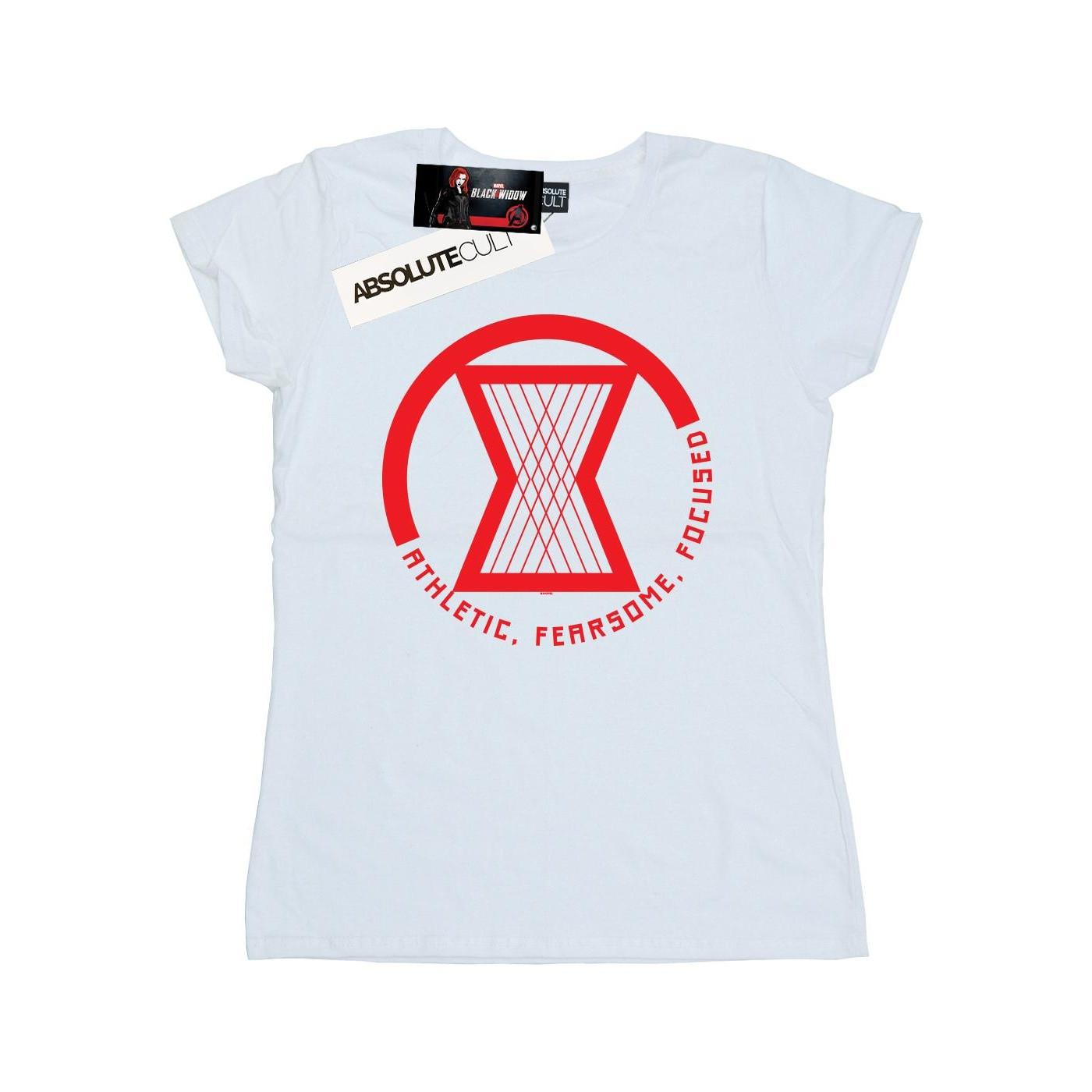 Image of Black Widow Movie Athletic Logo Tshirt Damen Weiss M
