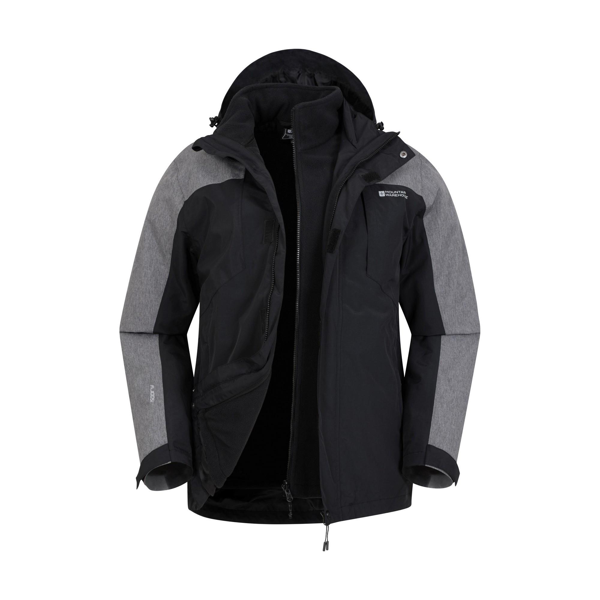 Image of District Extreme Jacke, Wasserfest 3 In 1 Unisex Schwarz XL