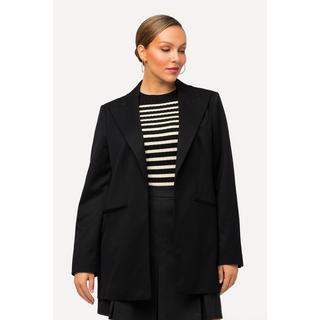 Ulla Popken  Blazer in misto lana con colletto alto e spacchetto sul retro 