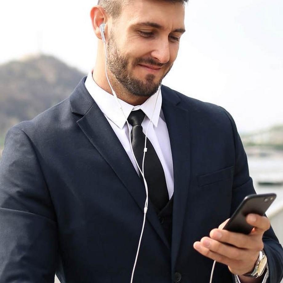 Avizar  Weiße iPhone Lightning Kopfhörer 