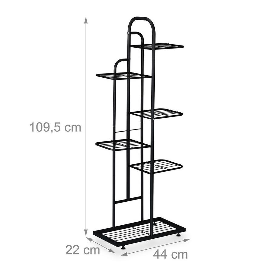 Northix Supporto per piante in metallo, 6 livelli  
