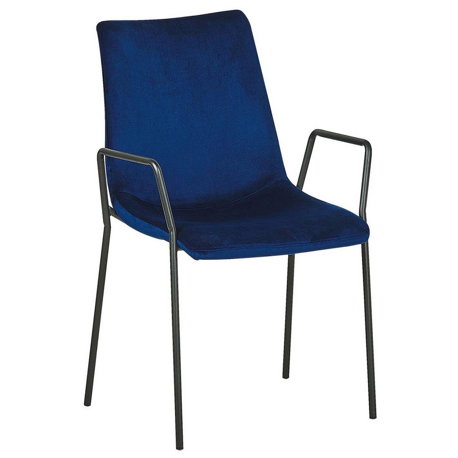 Beliani Set di 2 sedie da pranzo en Velluto Moderno JEFFERSON  