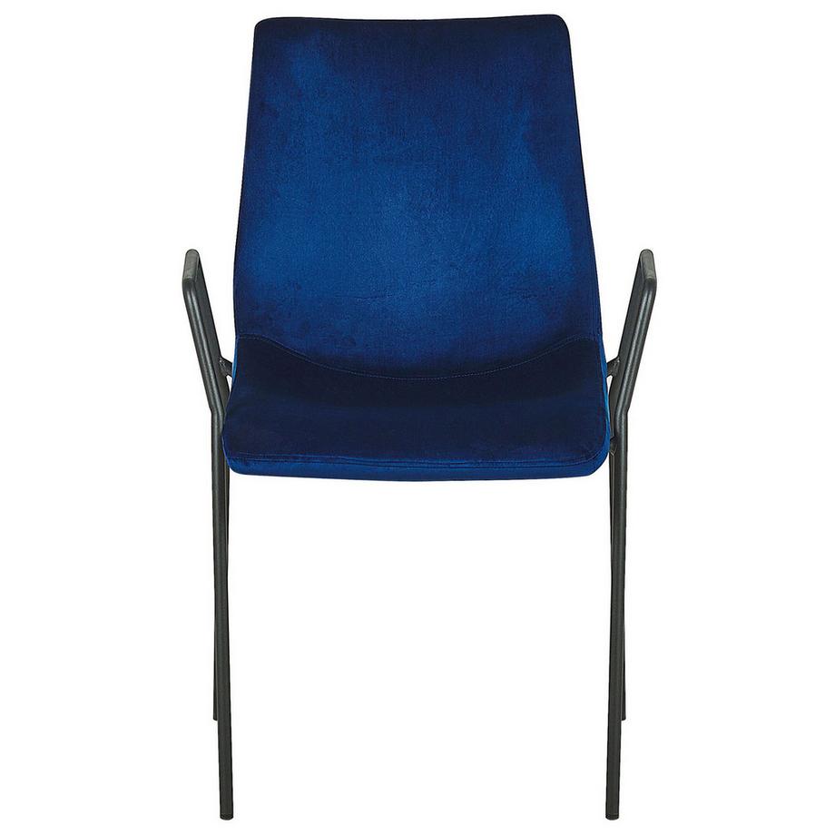 Beliani Set di 2 sedie da pranzo en Velluto Moderno JEFFERSON  