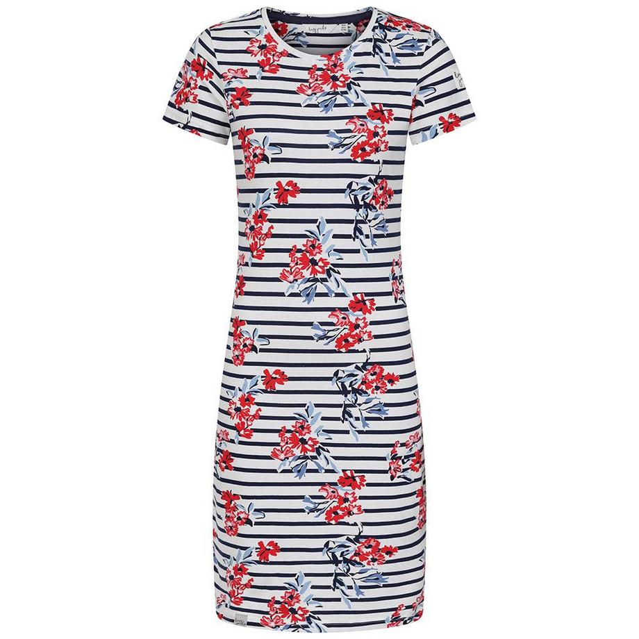 Lazy Jacks T-Shirt Kleid Blumendruck  