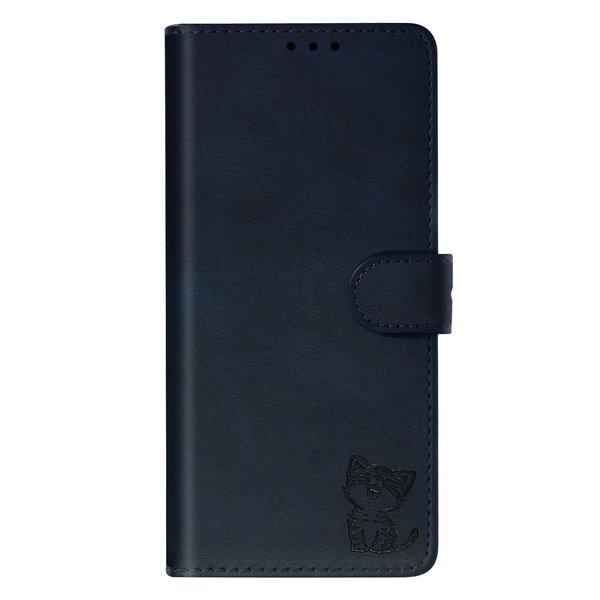 Image of Samsung A13 5G / A04s Etui Katze Blau