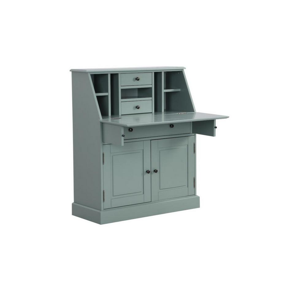 Vente-unique Scrivania in abete e MDF Verde mandorla CLEORE  