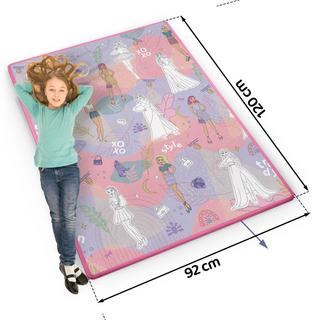 B2X Bunte und rollbare Schaumstoffmatte für Kinder, 120 x 90 x 0,3 cm – Ricokids RK-344  