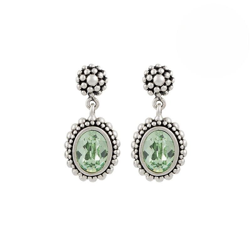 Image of Ohrringe "beverly" Unisex Hellgrün 20mm