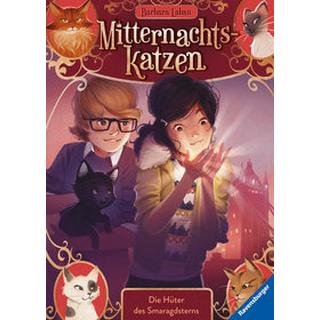 Mitternachtskatzen, Band 2: Die Hüter des Smaragdsterns (Katzenflüsterer-Fantasy in London für Kinder ab 9 Jahren) Laban, Barbara; Pélissier, Jérôme (Illustrationen); Pélissier, Jérôme (Umschlaggestaltung) Gebundene Ausgabe 