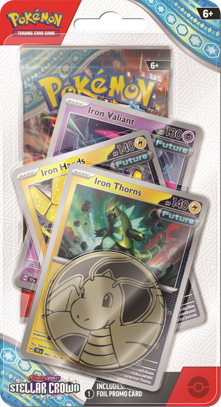 Pokémon  TCG: Scarlet & Violet Stellar Crown (SV07) Iron Thorns Premium Checklane Blister - EN 