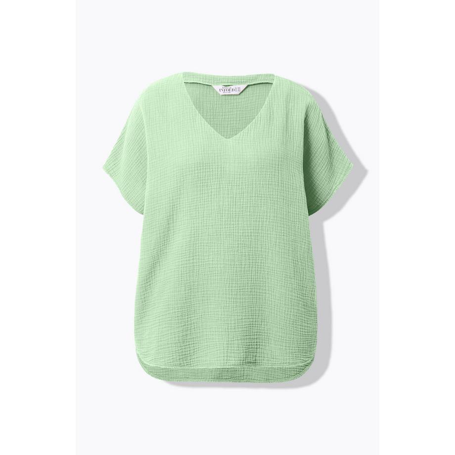 Studio Untold Blouse Chemise Oversize Mousseline Col V  