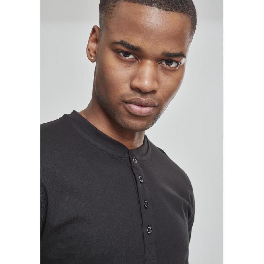 URBAN CLASSICS T-Shirt Henley Maniche Lunghe  